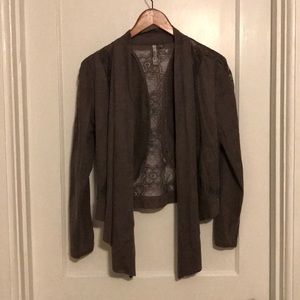 Milia Lightweight Grey Suede Jacket/coat